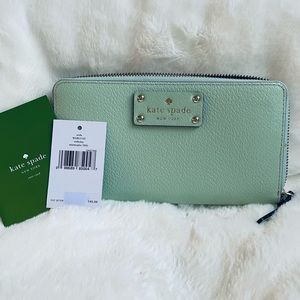 Brand New Kate Spade neda wellesley mintmojito (335) wallet